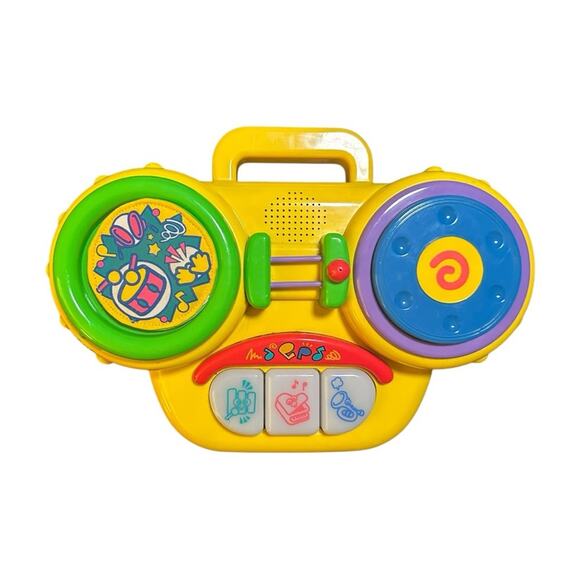 Yellow and Green Learning Toy with Musical Sounds and Fun Patterns - Picture 1 of 7